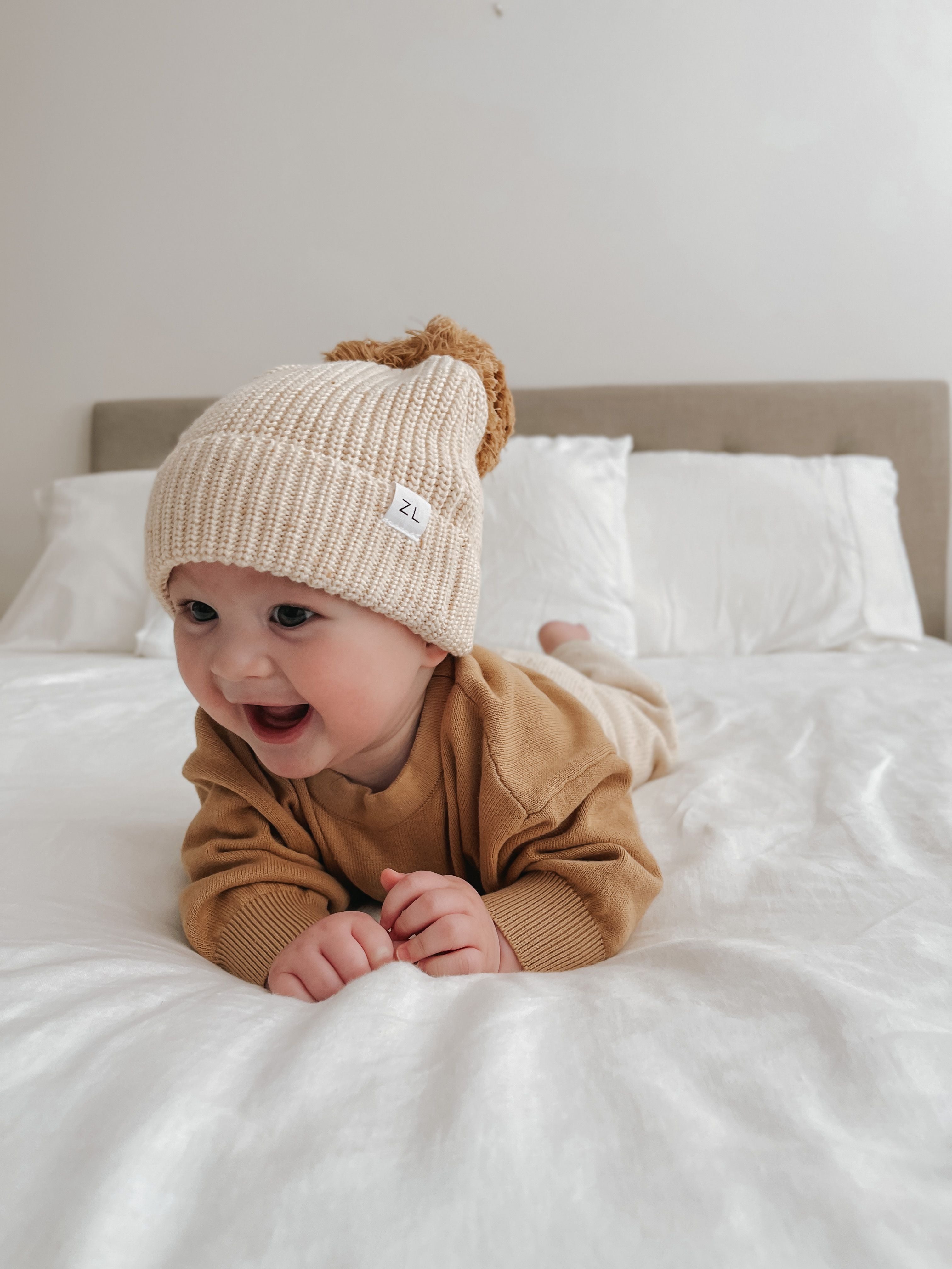 Ziggy Lou Beanie - Biscotti Fleck